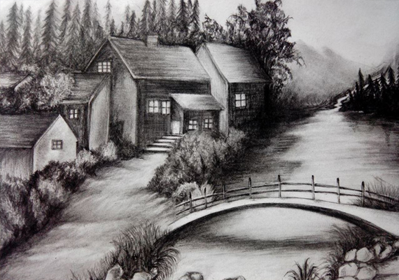 charcoal painting2